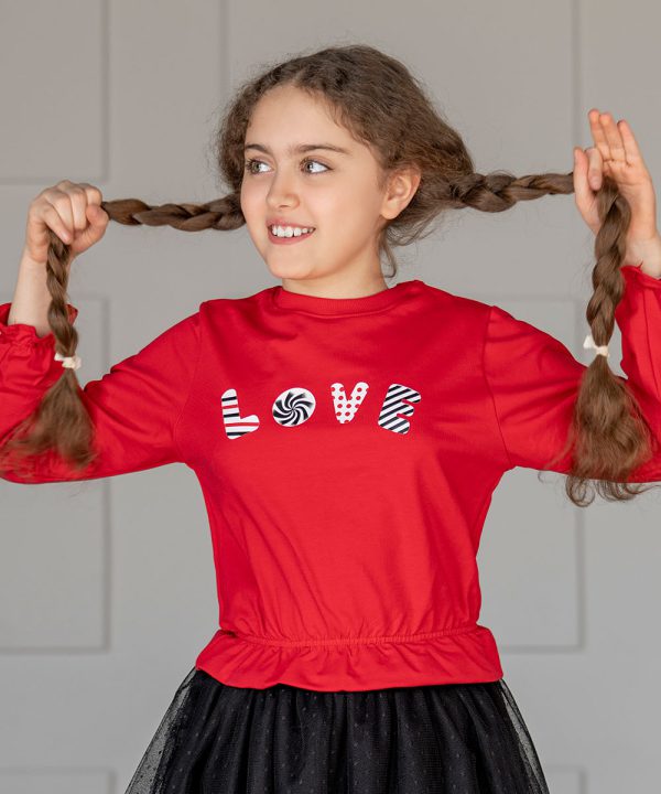 love بلوز پورتو چاپ پوشاک ملورینا