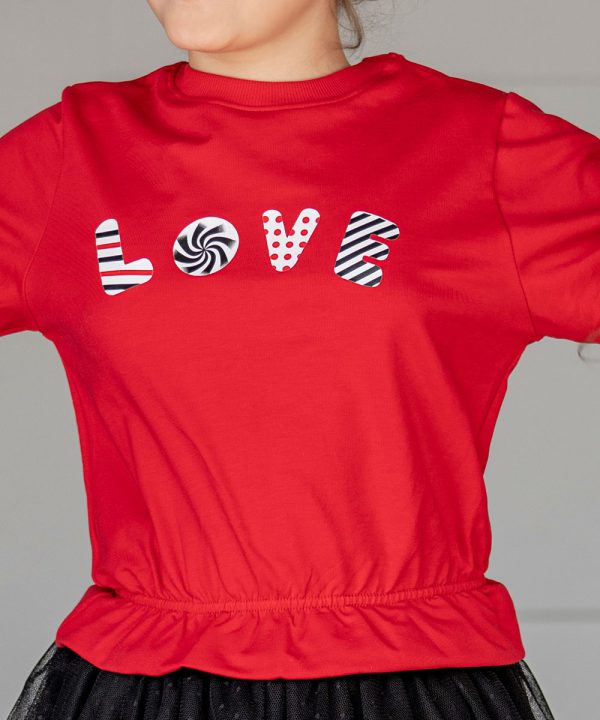 love بلوز پورتو چاپ پوشاک ملورینا