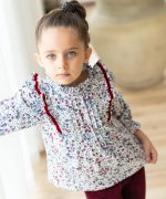 بلوز گیلاسی چین دار - Image 2