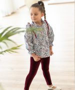 بلوز گیلاسی چین دار