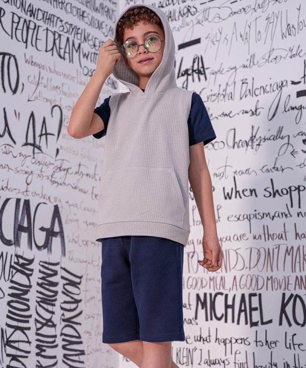 هودی آستین حلقه‌ای بافت پوشاک ملورینا