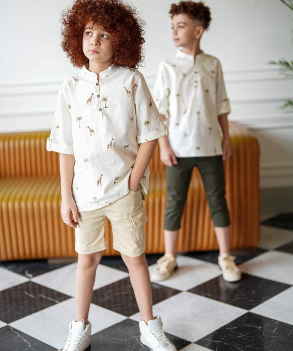 شلوارک کتان - پوشاک ملورینا