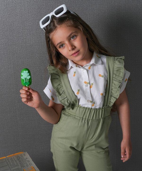 ست شومیز و شلوار بندی آناناس - پوشاک ملورینا