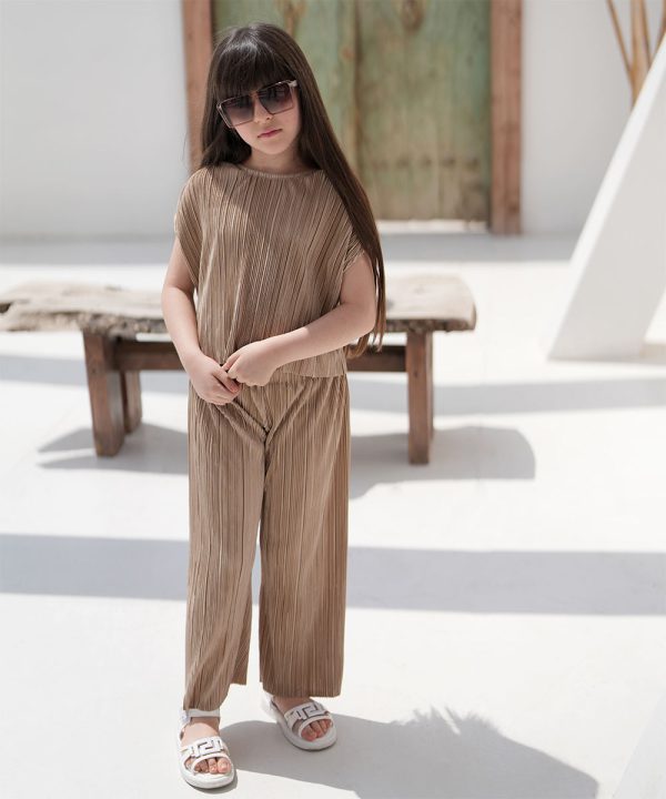 ست تیشرت و شلوار پلیسه - پوشاک ملورینا