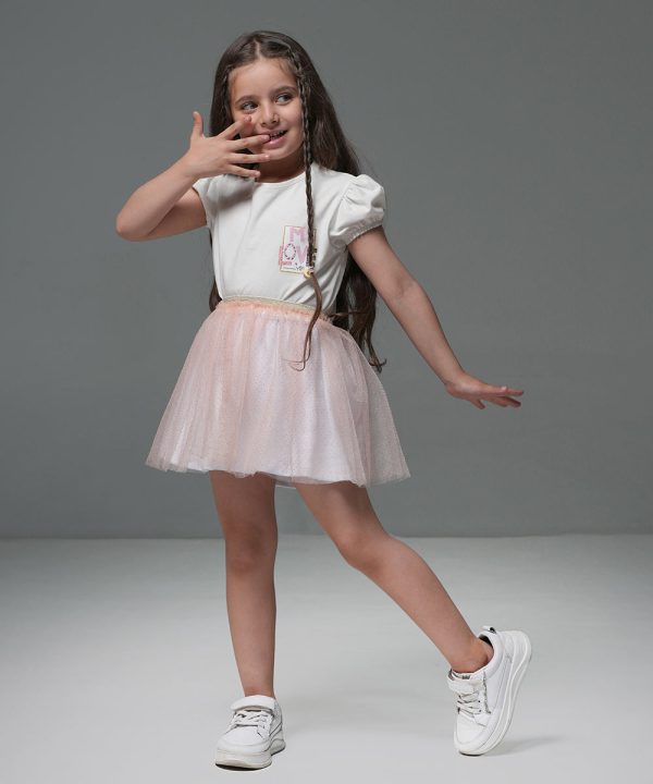 تیشرت آستین پفی love - پوشاک ملورینا