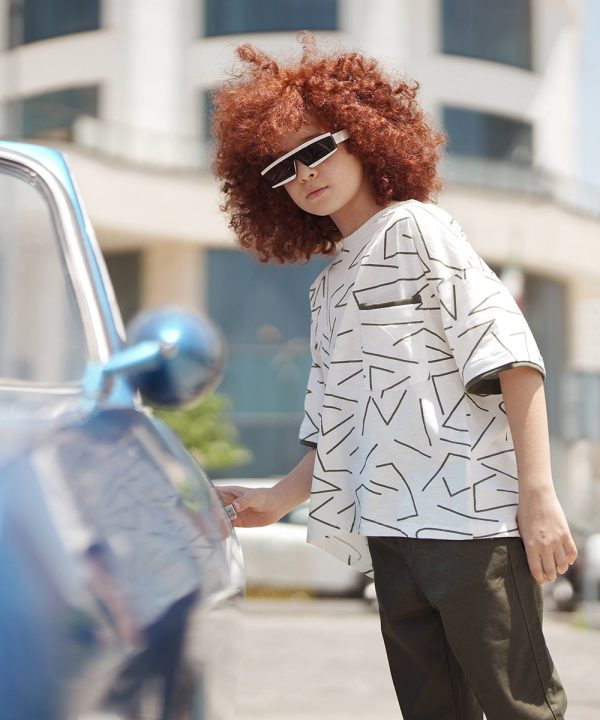 تیشرت چاپ انتزاعی - پوشاک ملورینا