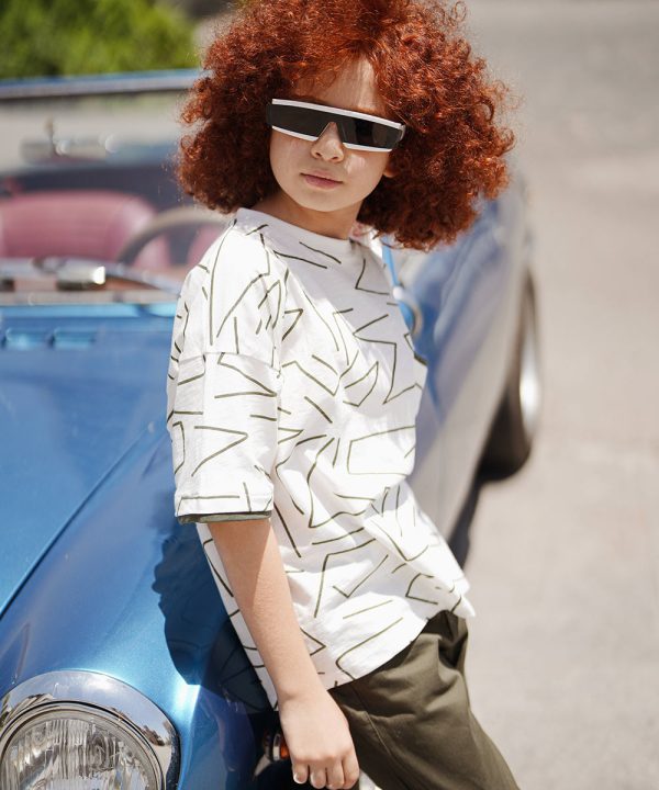 تیشرت چاپ انتزاعی - پوشاک ملورینا