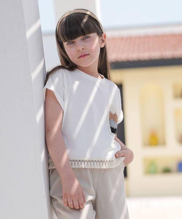 تیشرت جیب قلاب بافی - پوشاک ملورینا