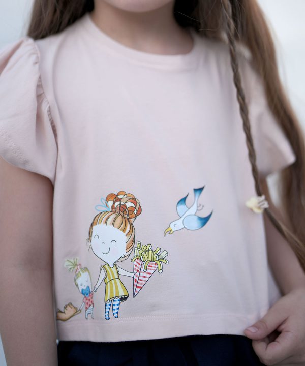 تیشرت چاپ مرغ دریایی - پوشاک ملورینا