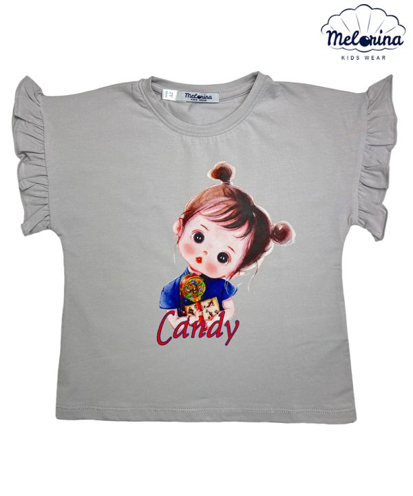 تیشرت آستین افتاده چیندار - پوشاک ملورینا