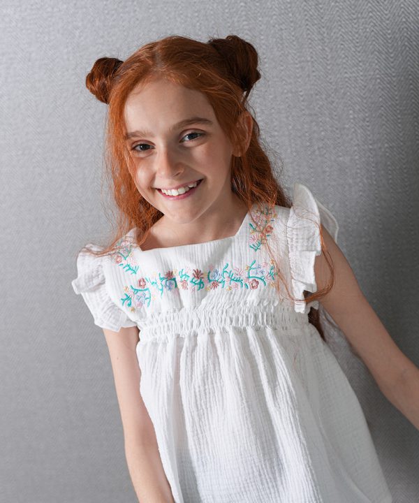 تاپ موسلین گلدوزی‌دار - پوشاک ملورینا