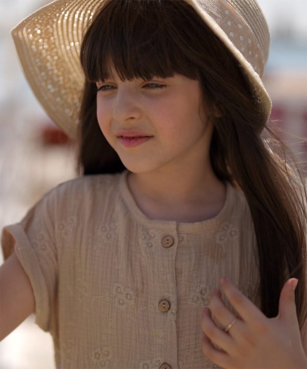 پیراهن موسلین خامه دوزی - پوشاک ملورینا