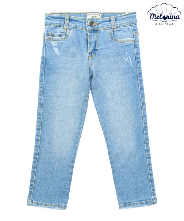 شلوار جین راسته زاپ دار - پوشاک ملورینا