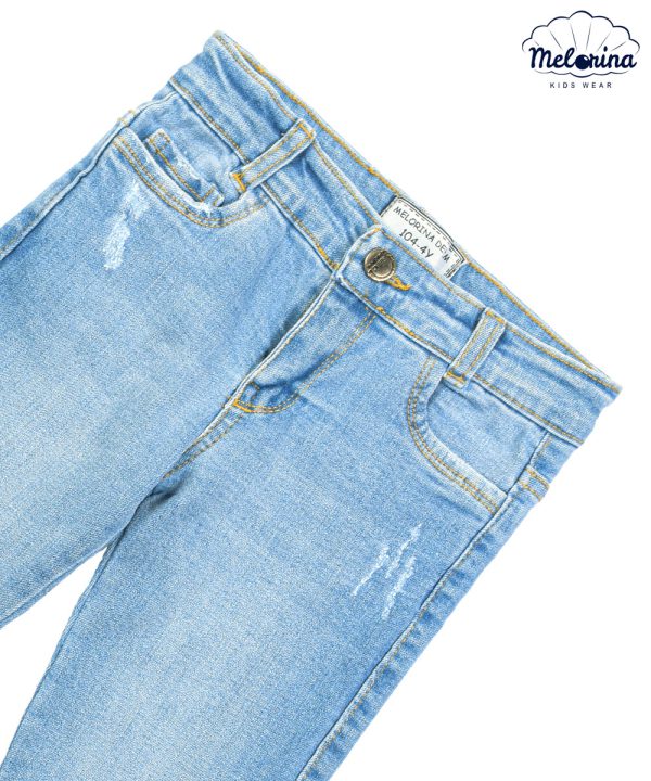 شلوار جین راسته زاپ دار - پوشاک ملورینا