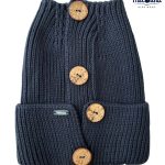 کلاه بافتنی طرح دکمه دار - پوشاک ملورینا