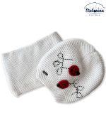 ست کلاه و شال گردن طرح کفشدوزک - پوشاک ملورینا