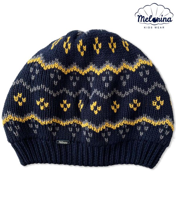 کلاه بافتنی طرح اسلیمی - پوشاک ملورینا