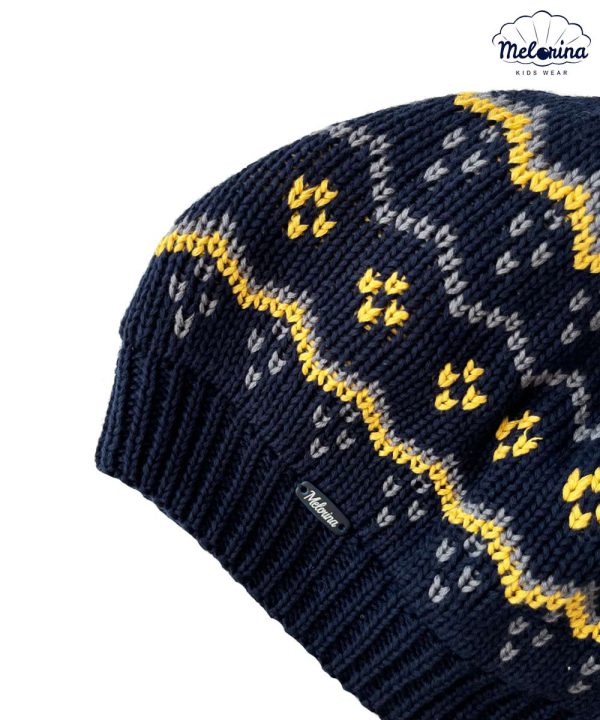 کلاه بافتنی طرح اسلیمی - پوشاک ملورینا