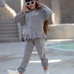 ست سوئیشرت و شلوار مخمل گلدوزی - پوشاک ملورینا