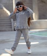 ست سوئیشرت و شلوار مخمل گلدوزی - پوشاک ملورینا