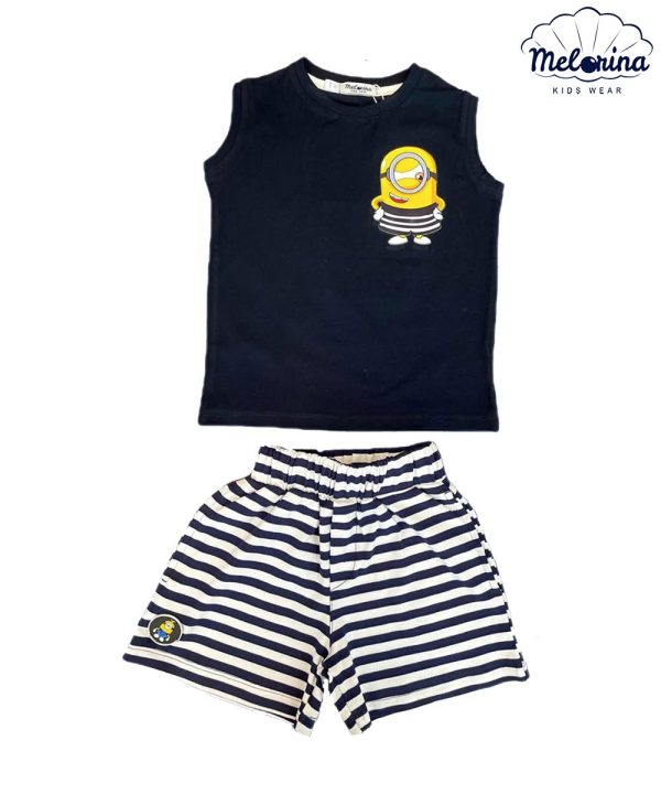 ست تاپ و شلوارک مینیون - پوشاک ملورینا