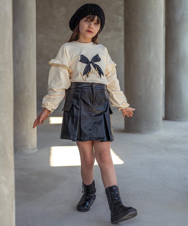 بلوز پورتو گلدوزی پاپیون - پوشاک ملورینا