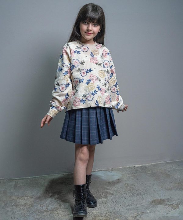 بلوز گل صورتی فرانسوی - پوشاک مورینا