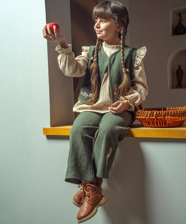 ست سه تکه ماهگل - پوشاک ملورینا