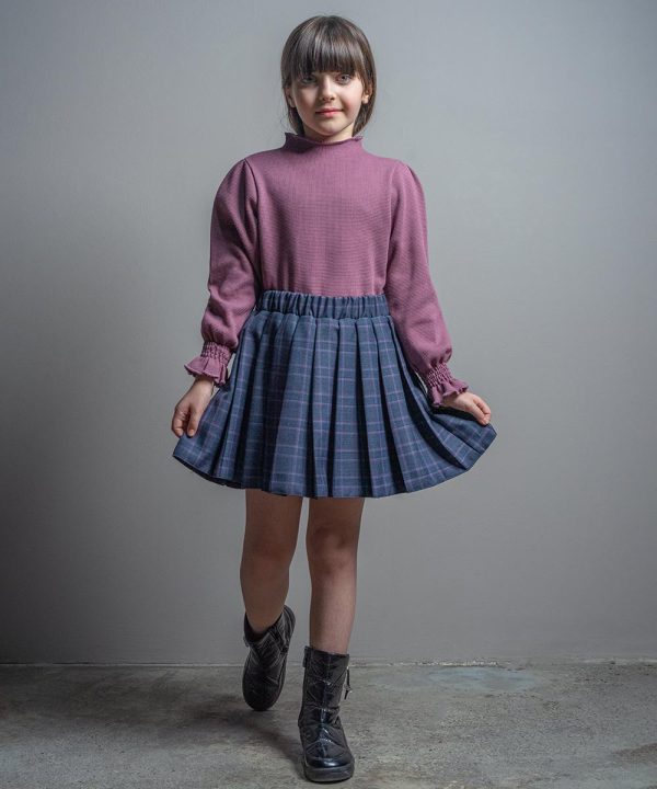 دامن فاستونی پیلی دار - پوشاک ملورینا