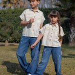 شومیز لینن راه راه رنگی - پوشاک ملورینا