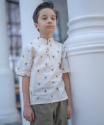 بلوز لینن طرح نخل - پوشاک ملورینا