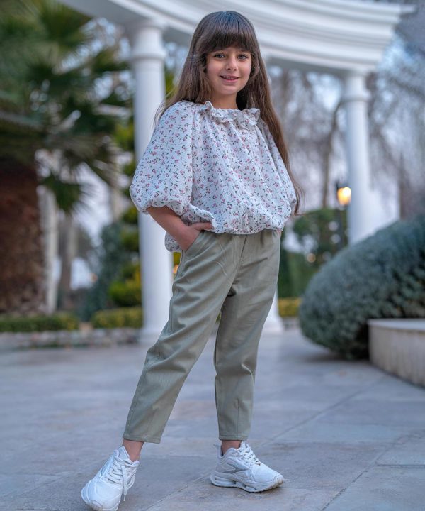 بلوز موسلین رز صورتی - پوشاک ملورینا