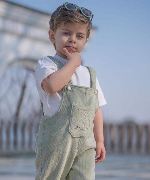 شلوار پیشبندی نرمین مخمل - پوشاک ملورینا