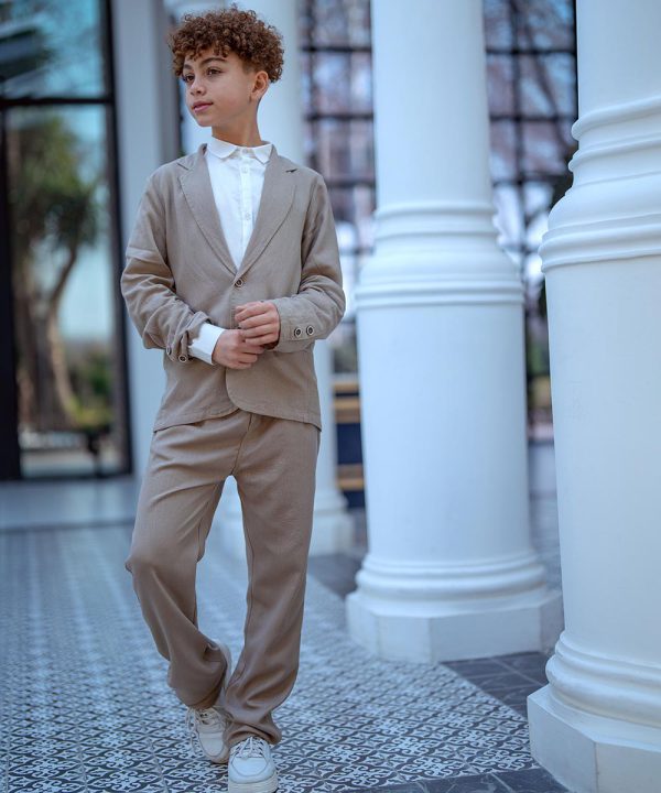 کت و شلوار پسرانه لینن - پوشاک ملورینا