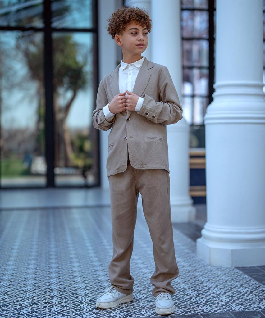 کت و شلوار پسرانه لینن - پوشاک ملورینا