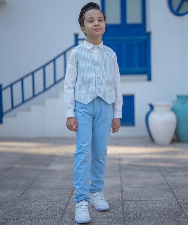 شلوار پسرانه کتان راسته - پوشاک ملورینا