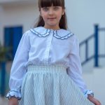 شومیز بیسیک دخترانه گلدوزی دار - پوشاک ملورینا