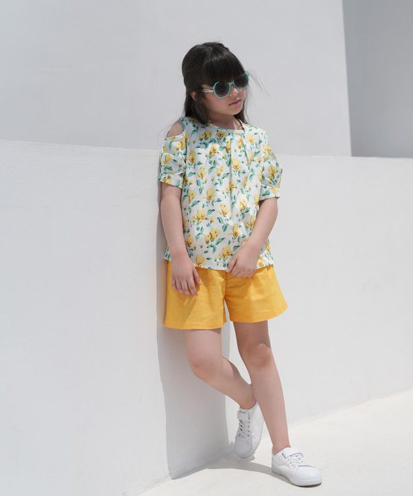 شومیز دخترانه گلدار - پوشاک ملورینا