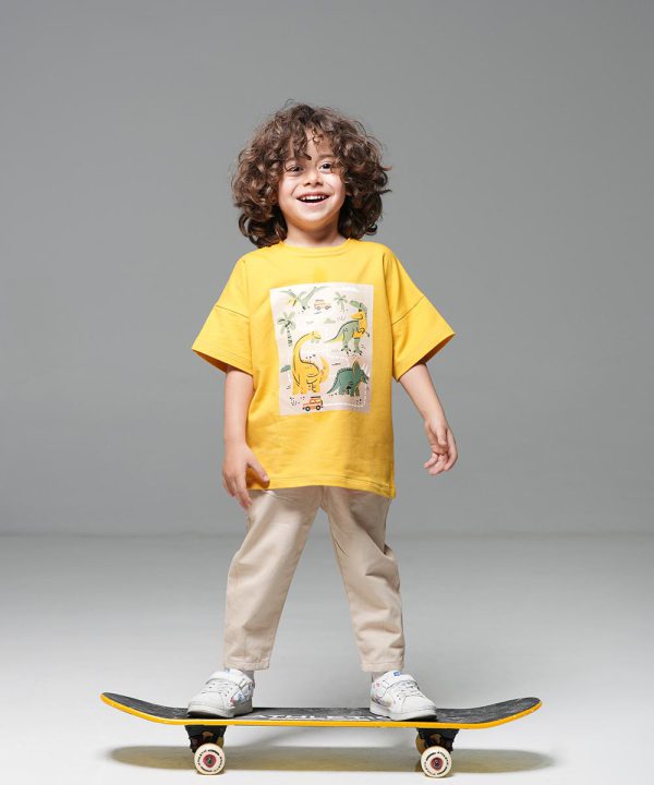 تیشرت پسرانه چاپ راز جنگل - پوشاک ملورینا