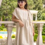 پیراهن زرین آبشاری - پوشاک ملورینا