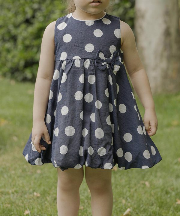 پیراهن خالدار دامن سندبادی - پوشاک ملورینا