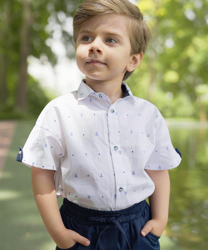 شومیز پسرانه لنگر - پوشاک ملورینا