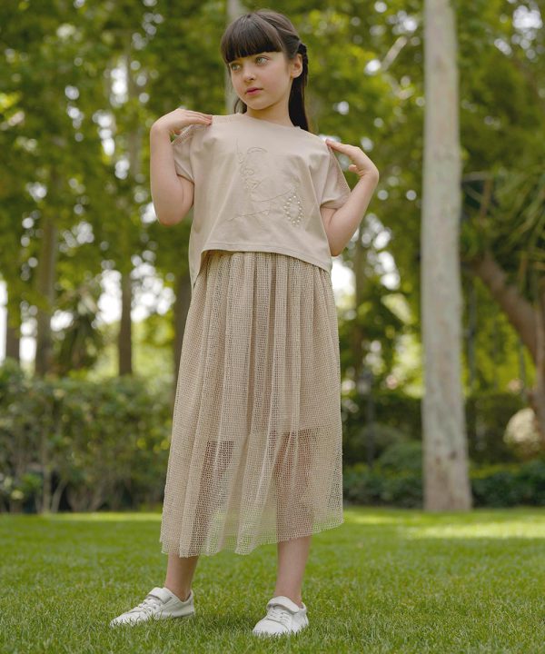 ست تیشرت و دامن آرت لاین - پوشاک ملورینا