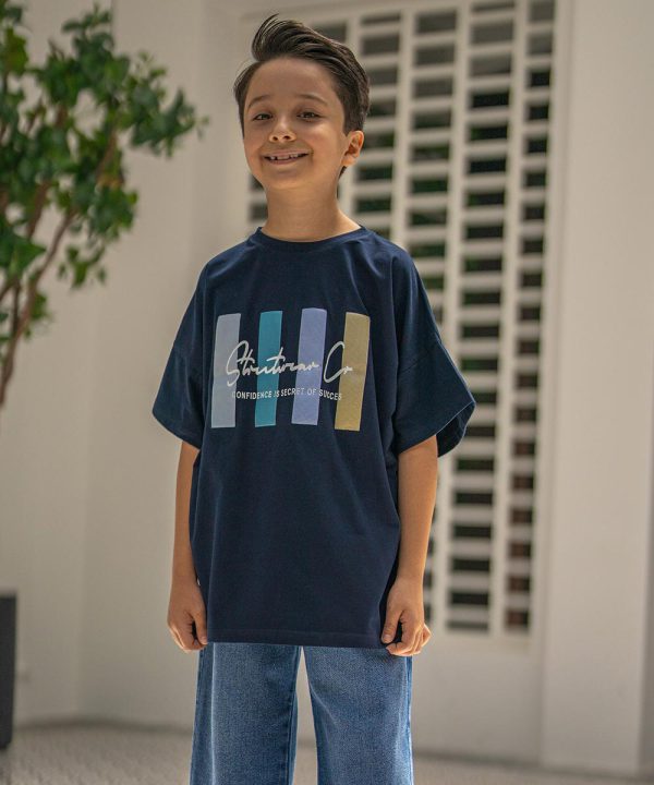 تیشرت پسرانه چاپ برجسته - پوشاک ملورینا