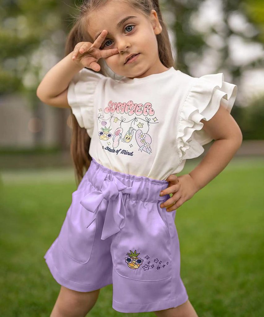 ست تیشرت و شلوارک آناناس - پوشاک ملورینا