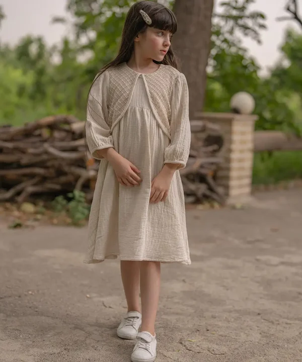 پیراهن موسلین ریسمونا - پوشاک ملورینا