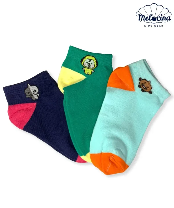 جوراب دورنگ مچ نقش - پوشاک ملورینا