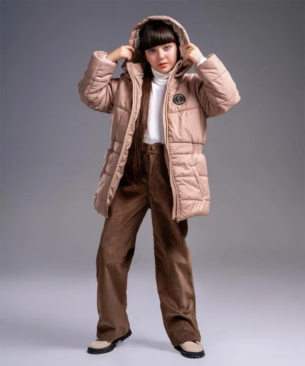 کاپشن دخترانه کمرکش - پوشاک ملورینا