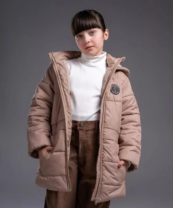 کاپشن دخترانه کمرکش - پوشاک ملورینا