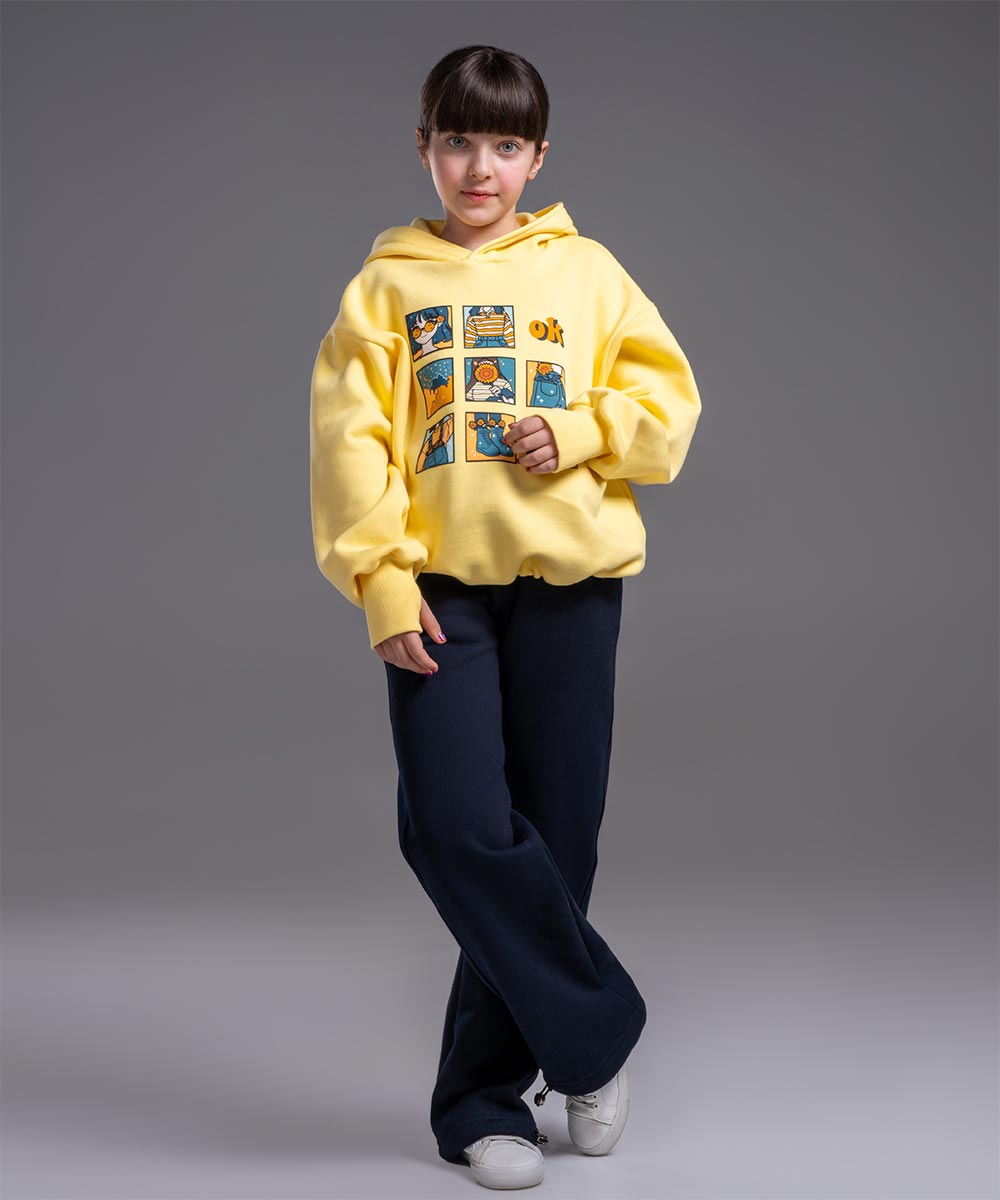 Anime-print-finger-hoodie هودی دخترانه انگشتی چاپ anime - پوشاک ملورینا